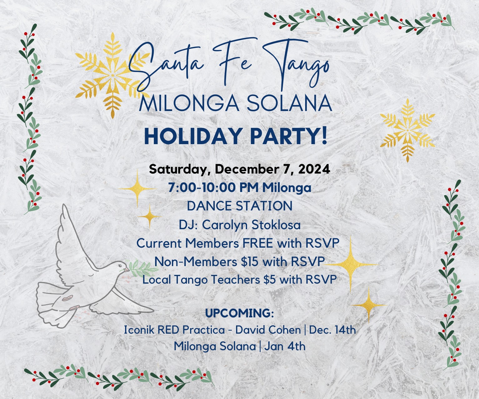 Holiday Milonga Solana - CAPACITY REACHED!