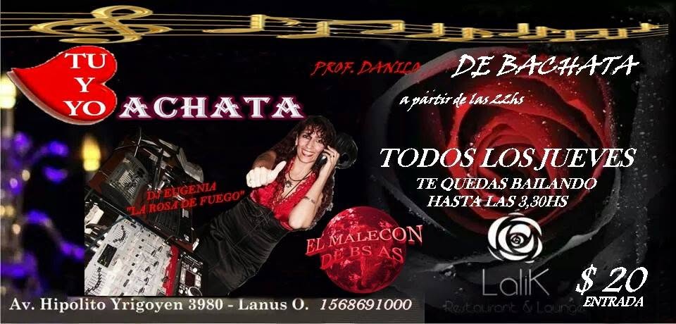 EL MALECON DE BS AS - JUEVES BACHATEROS EN LALIK-