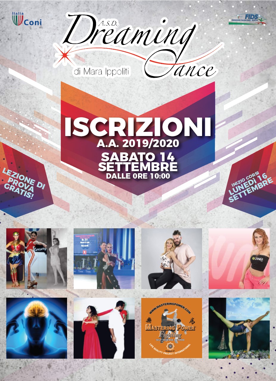 Iscrizioni DREAMING DANCE A.A. 2019-2020