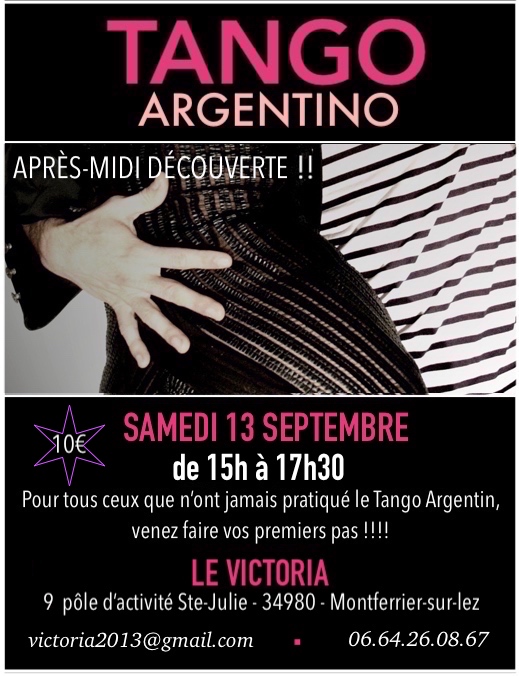 COURS DÉCOUVERTE TANGO ARGENTIN