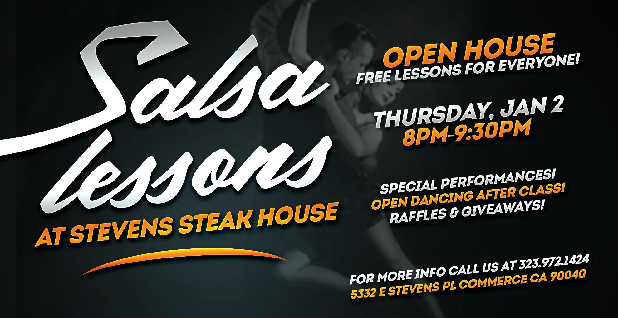 Free Salsa Lesson Open House at SSH