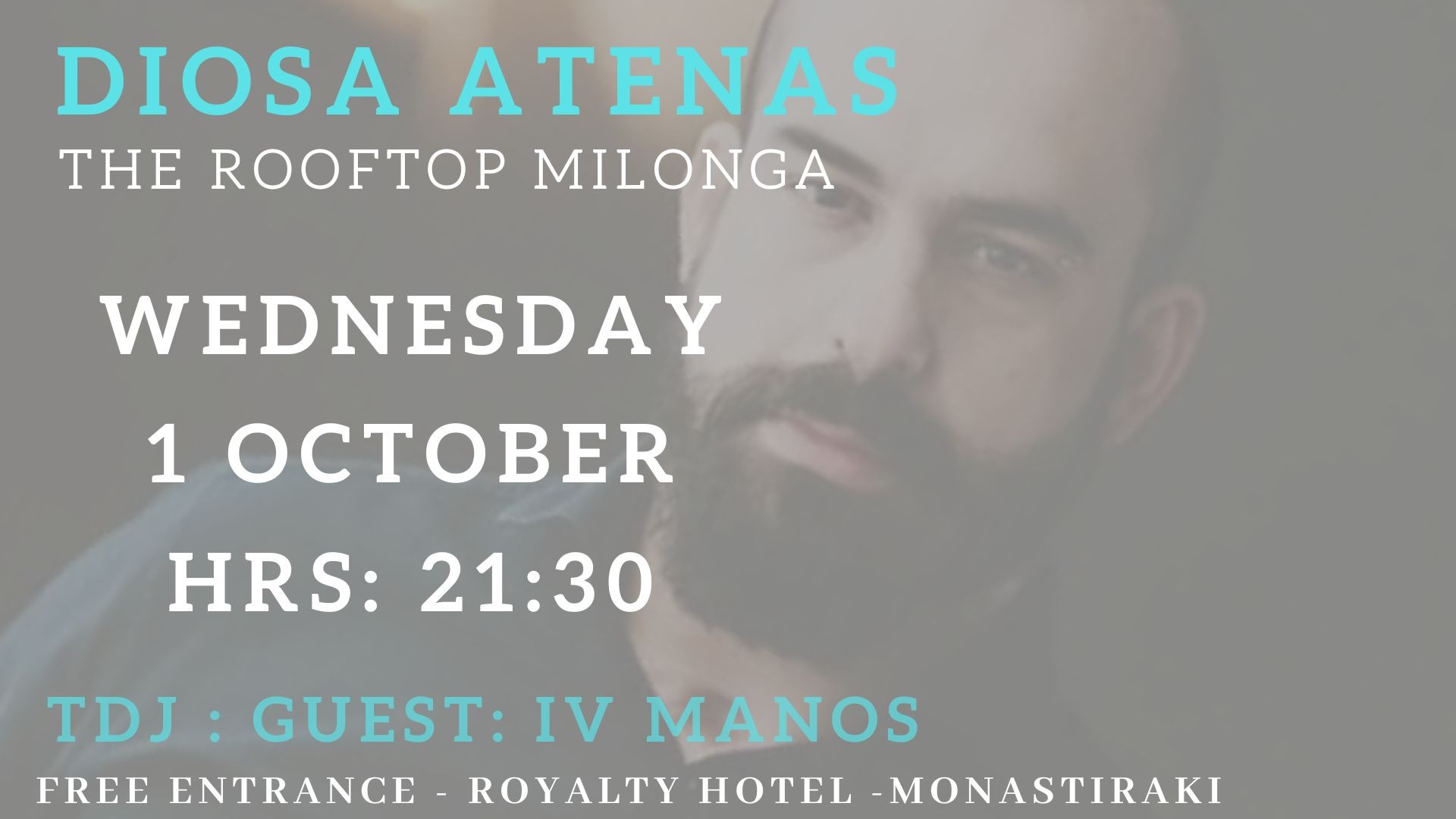 Diosa Atenas - The Rooftop milonga - 1st October @Dj set ; Iv Manos