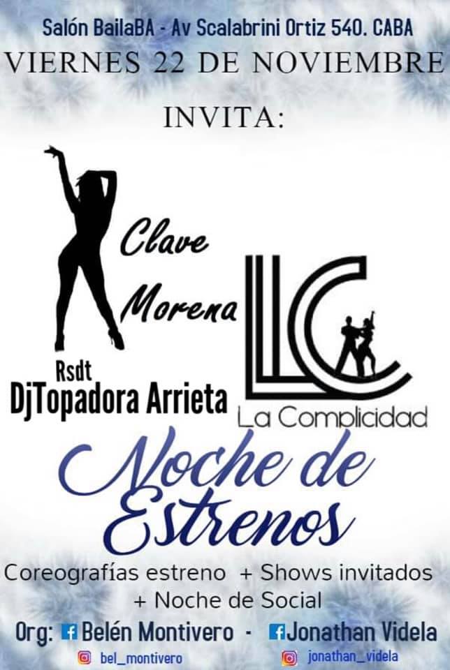 Noche de Estrenos!!! #ClaveMorena y #LaComplicidad