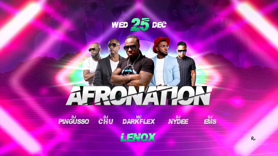 Afronation Lenox Wednesday 25.12