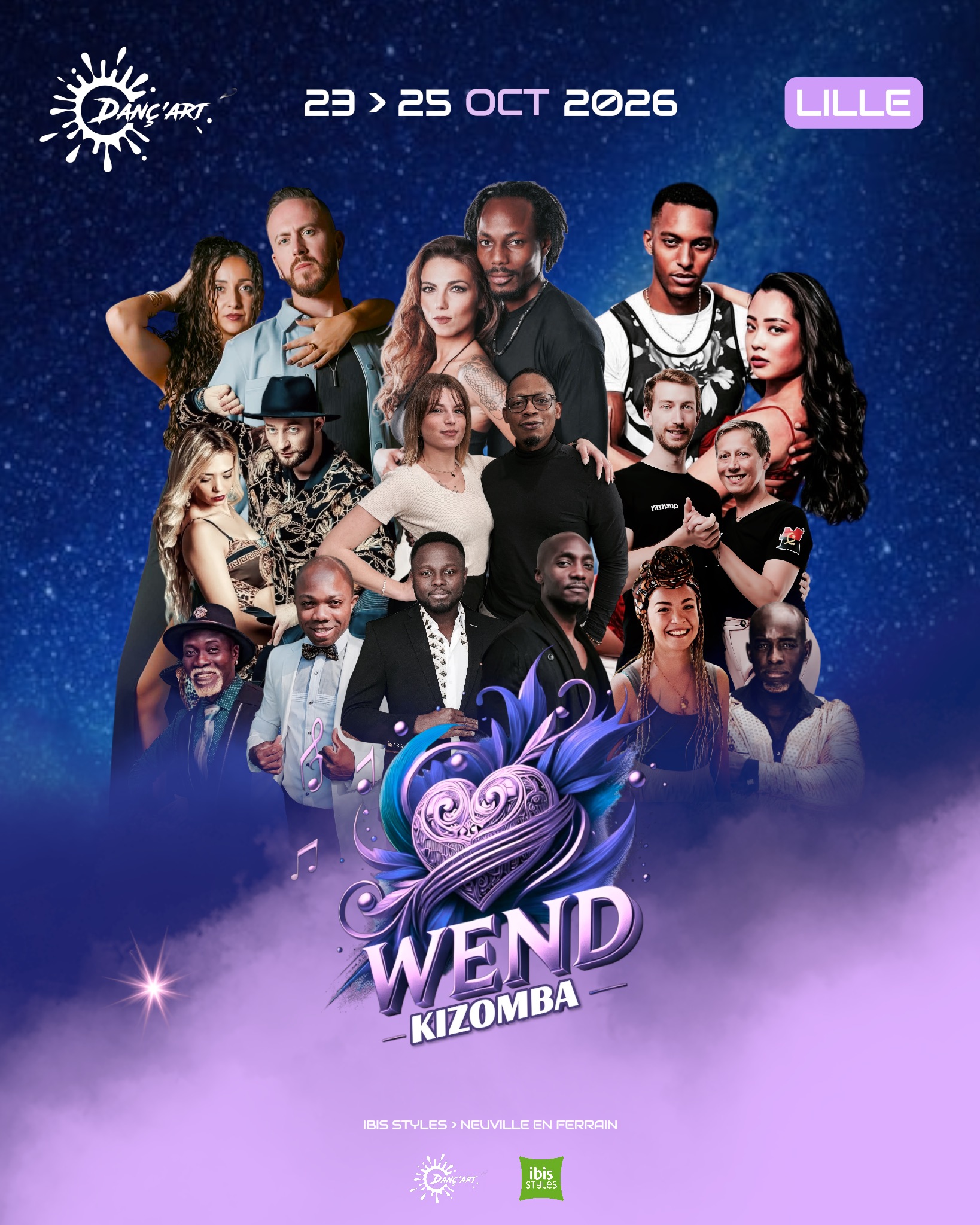 💜🩵 WEnd Kizomba Lille ALL IN ONE 23 au 25 Octobre