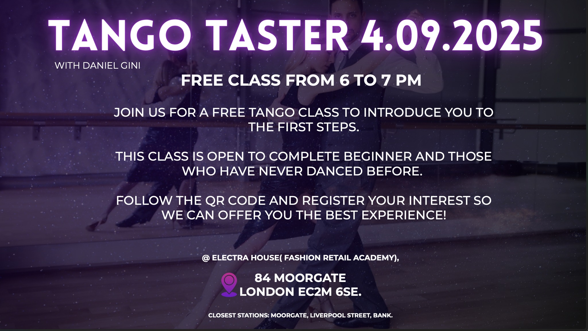 π Free Argentine Tango Taster Class Open to All!