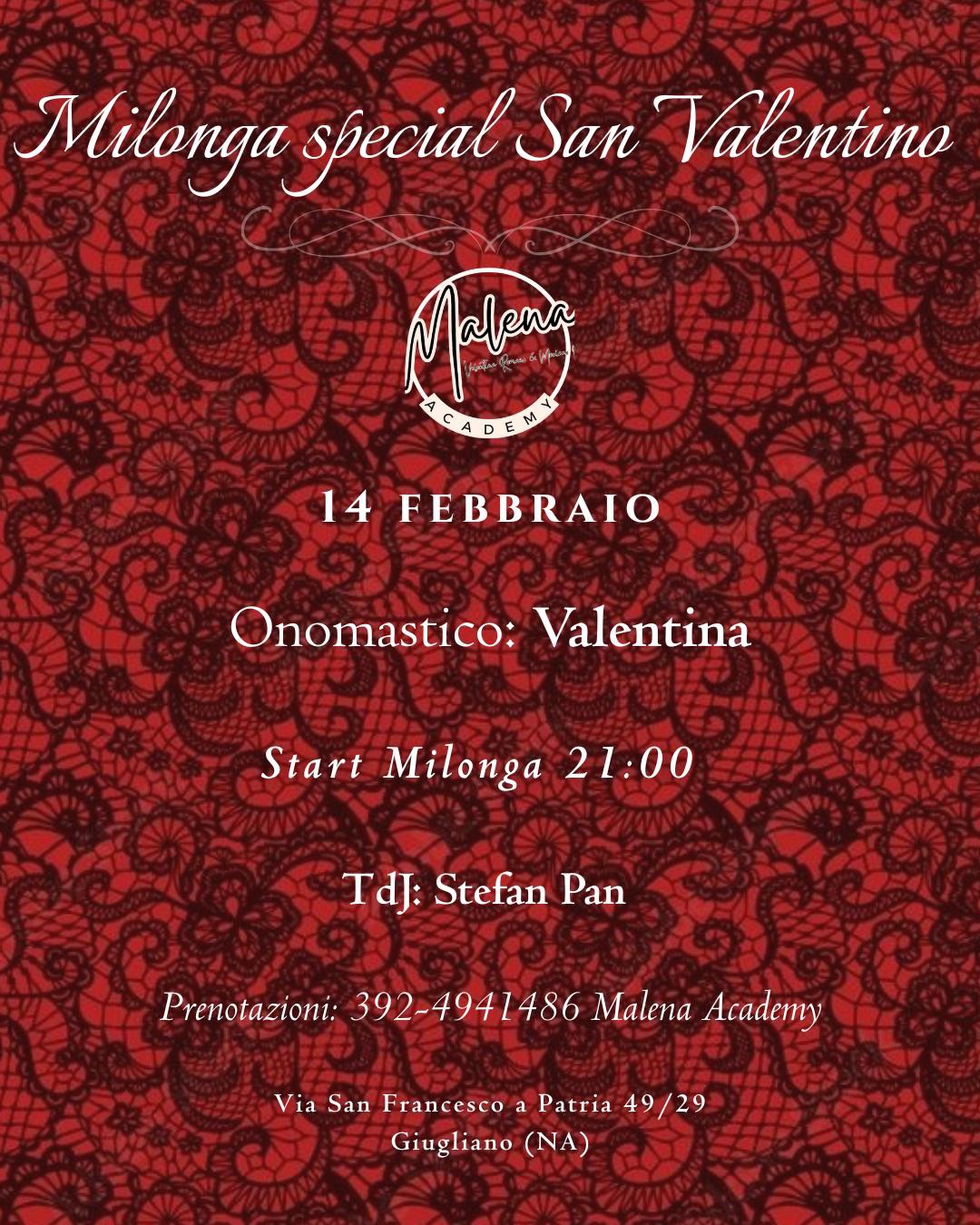 MILONGA MALENA - Special San Valentino ♥️