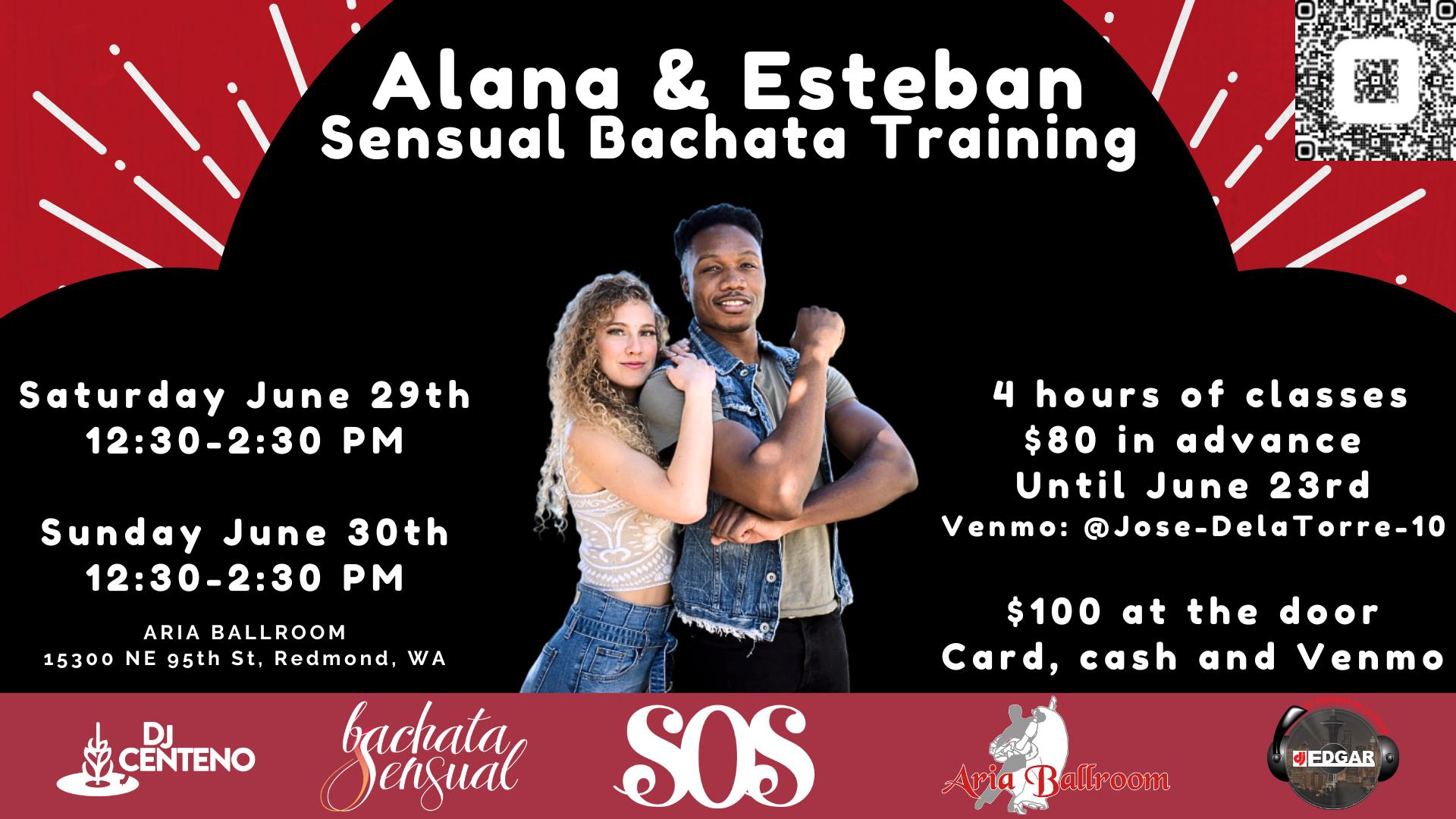 Sensual Bachata training with Alana & Esteban - Aria Ballroom