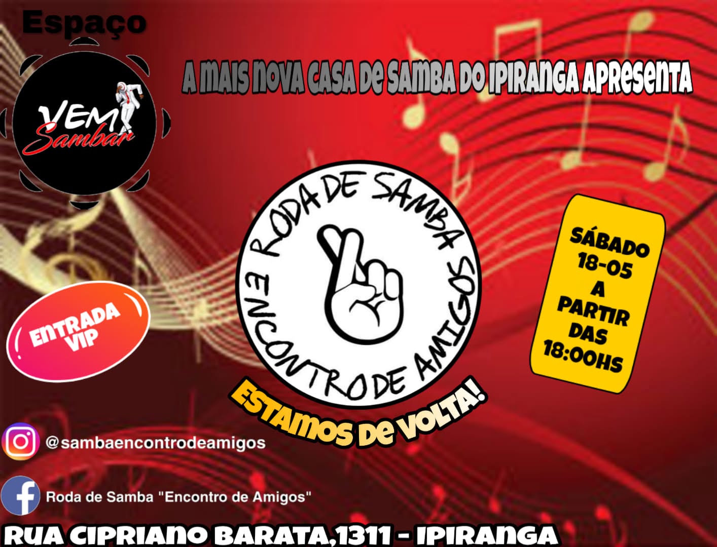 Roda De Samba"Encontro De amigos" A Volta