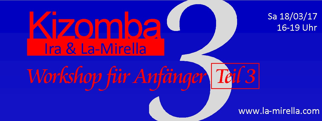 Kizomba AnfängerInnenkurs Teil III am 18. März 2017 im Zollhaus