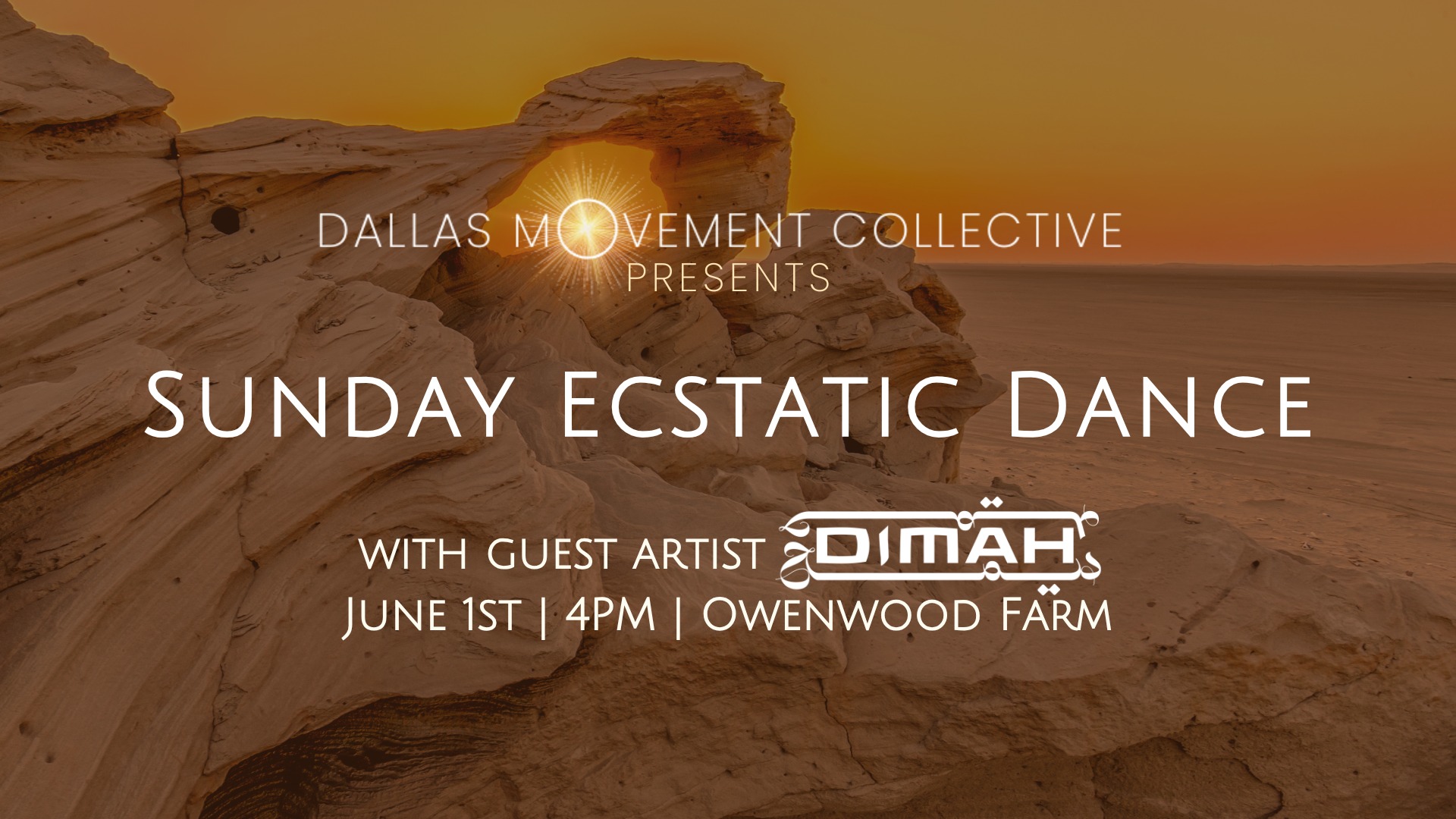 Ecstatic Dance Sunday Afternoon w. Guest Artist: Dimah