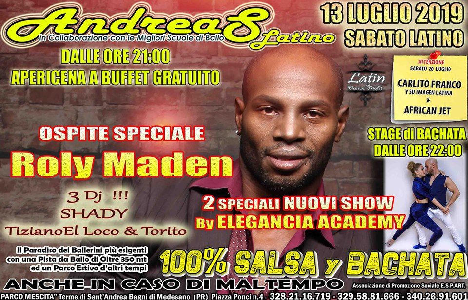 Andrea's - Apericena + ROLY MADEN Stage&Show Elegancia Academy