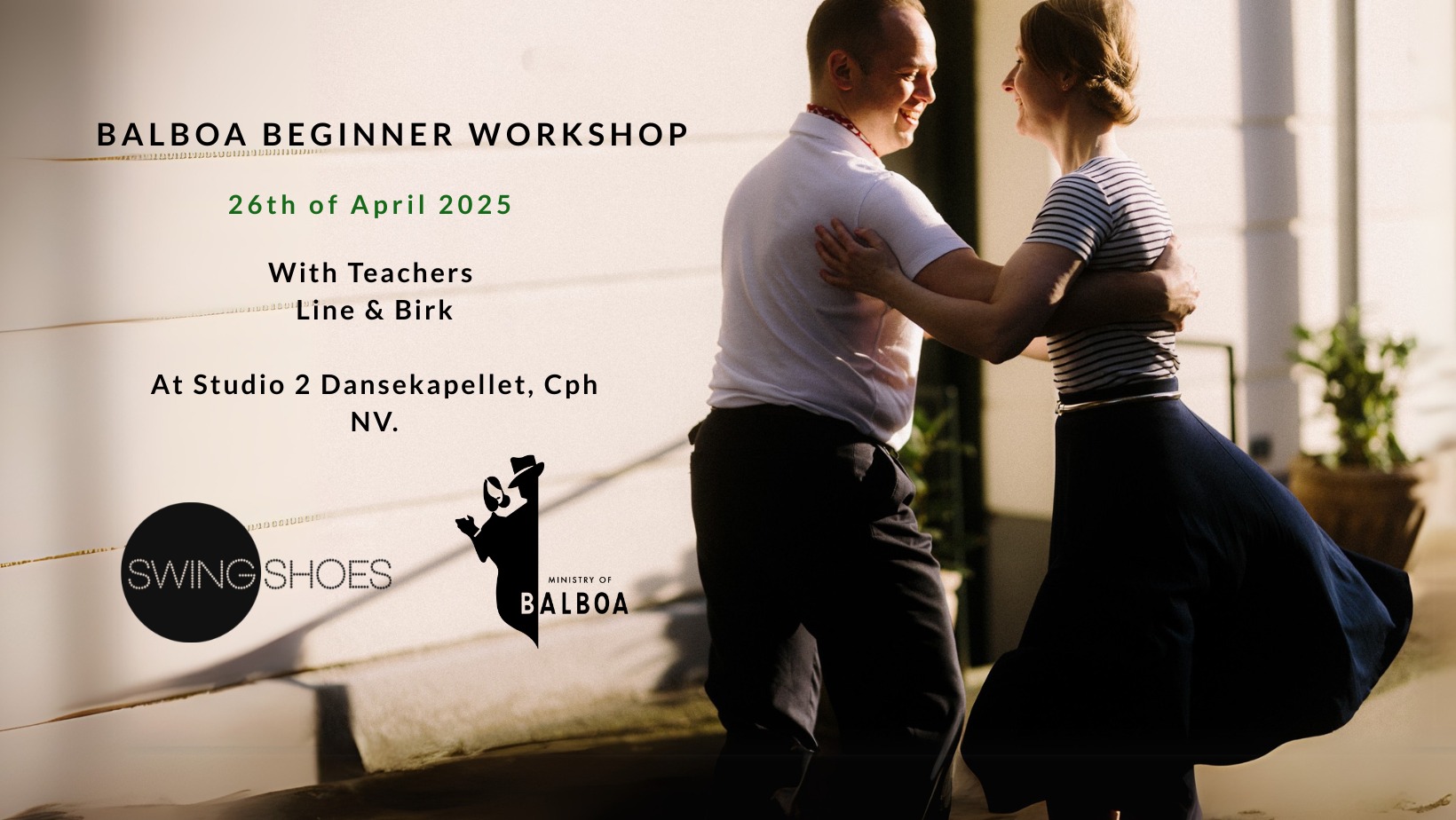 BALBOA BEGINNER WORKSHOP - Hosted by SwingShoes & Ministry of Balboa