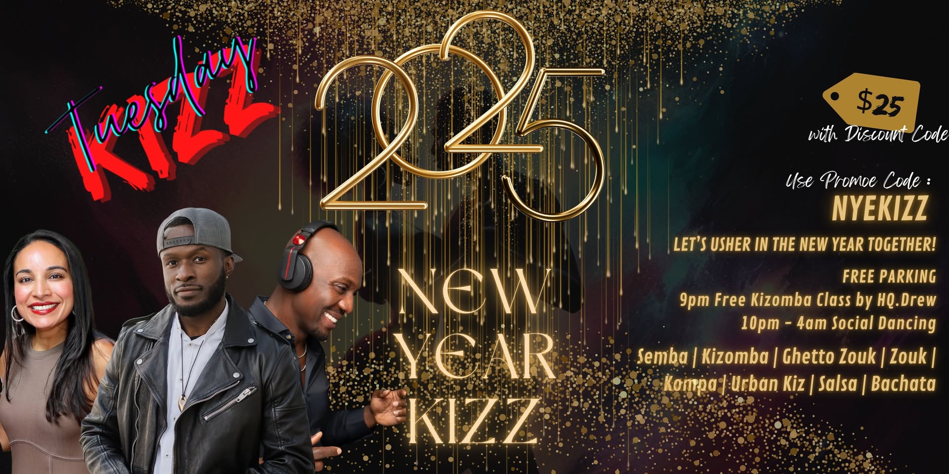 New Year Kizz 2025- The New Year's Eve Kizomba event
