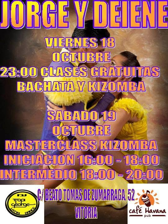 Fiesta y Master Class de Kizomba con Jorge y Deiene (Ecuador - Bilbao)