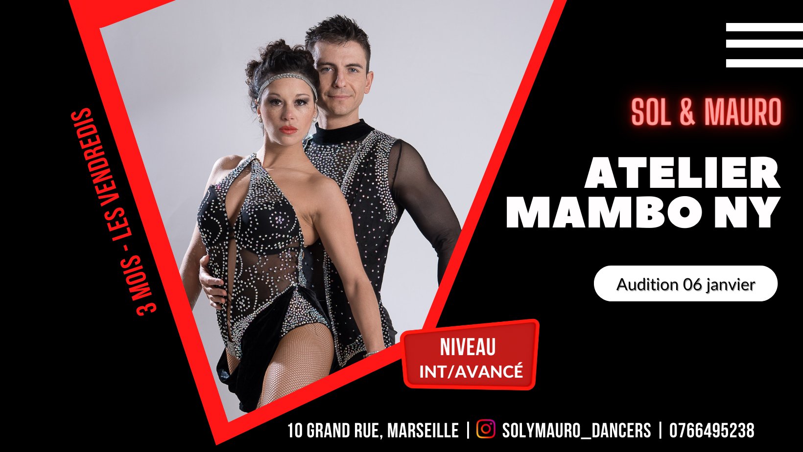 🎹 Atelier chorégraphique Salsa ON 2 (avec Audition)