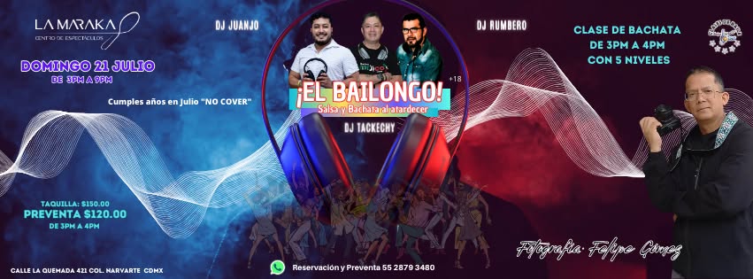 El Bailongo "Salsa y Bachata al atardecer"