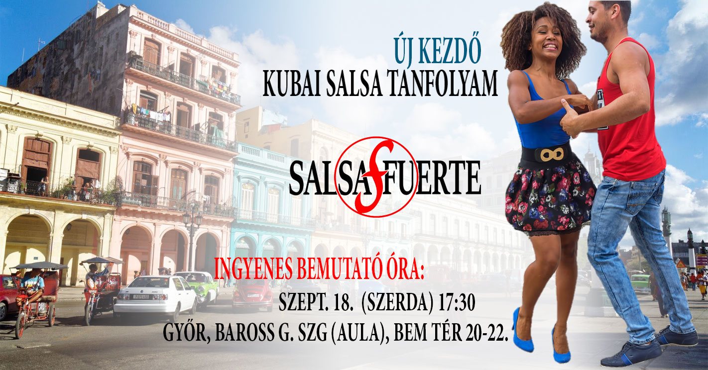 Új kezdő kubai salsa tanfolyam Győrben