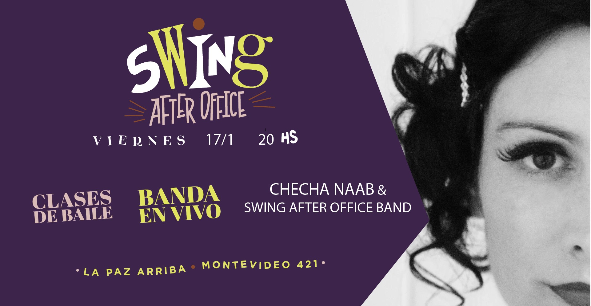 Viernes 17 1: Doble Clase, Checha Naab & Swing After Office Band