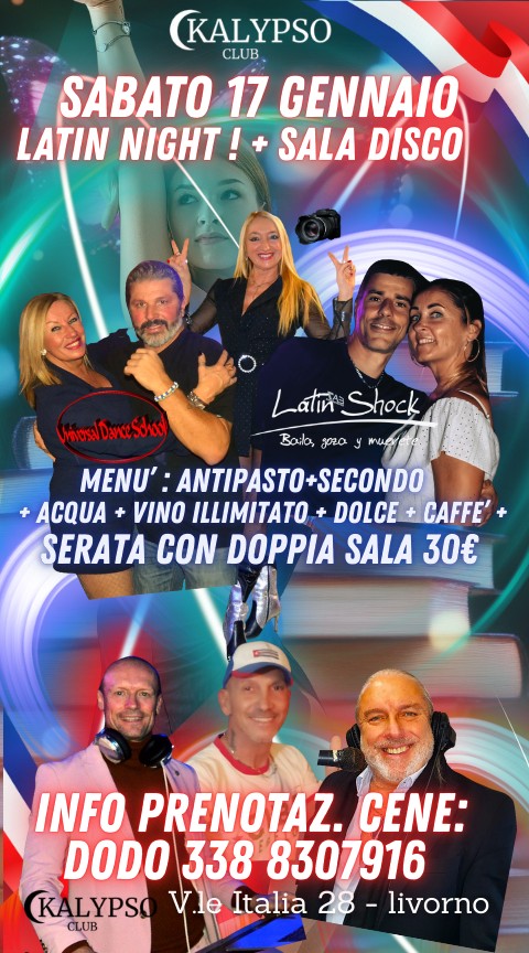 SABATO 17 Gennaio "Kalypso Latin Party"