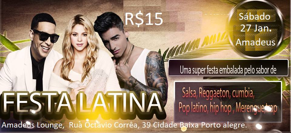 Festa latina no Amadeus Lounge 27.01.2018