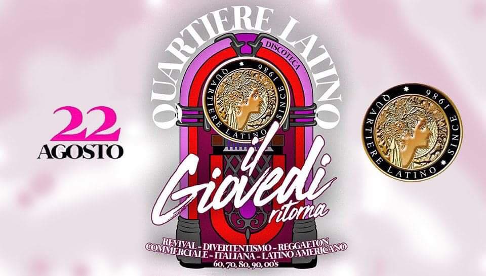 Giovedì 22 Agosto - Quartiere Latino