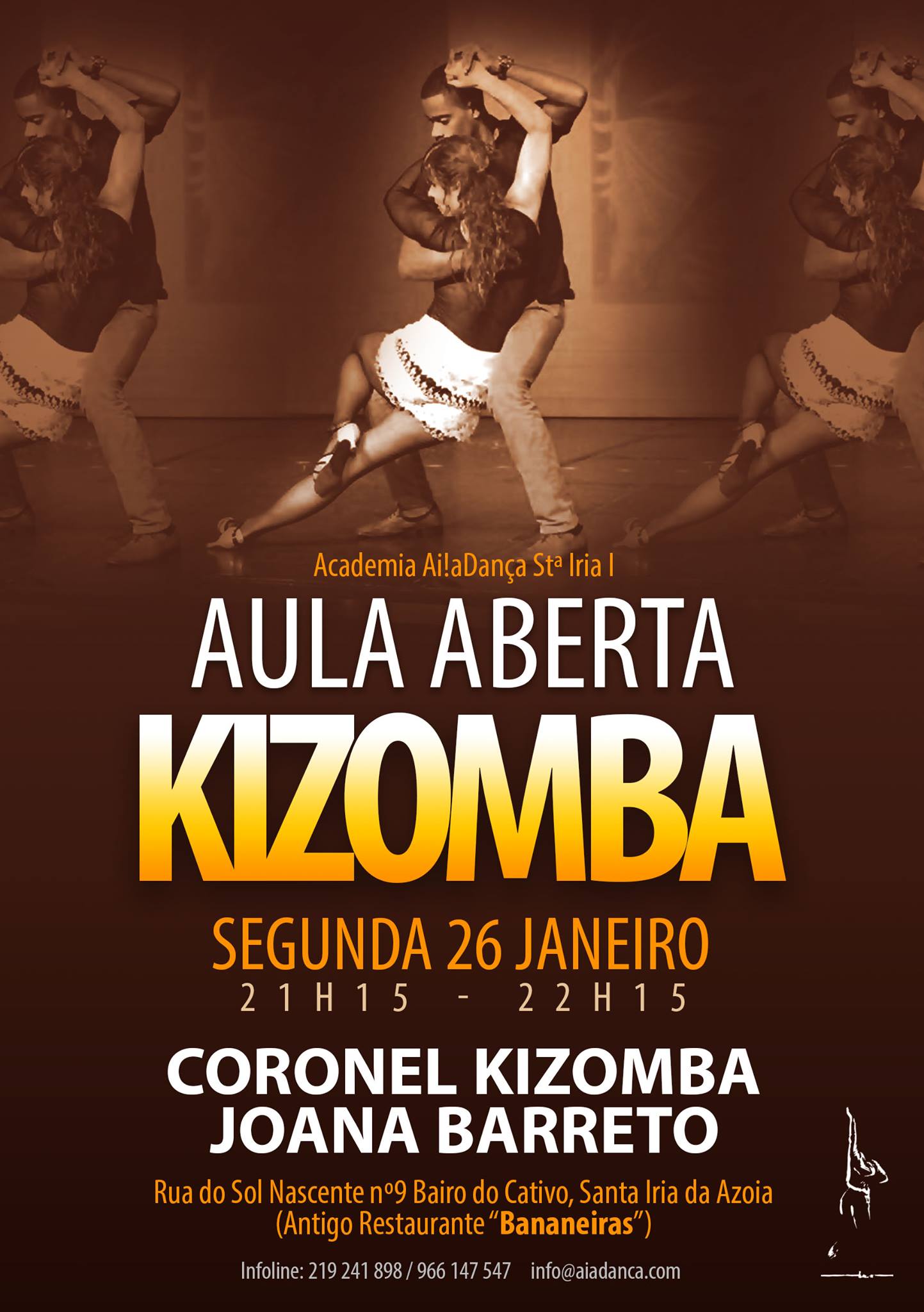 Aula aberta de kizomba Ai!aDança Stº Iria