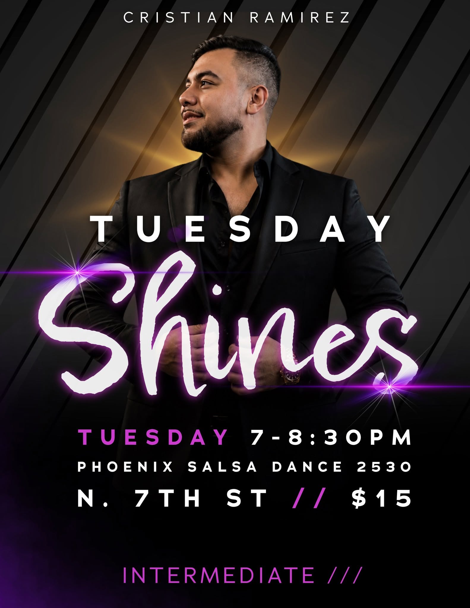 Tuesday Intermediate Salsa Shines with Cristian Ramirez!