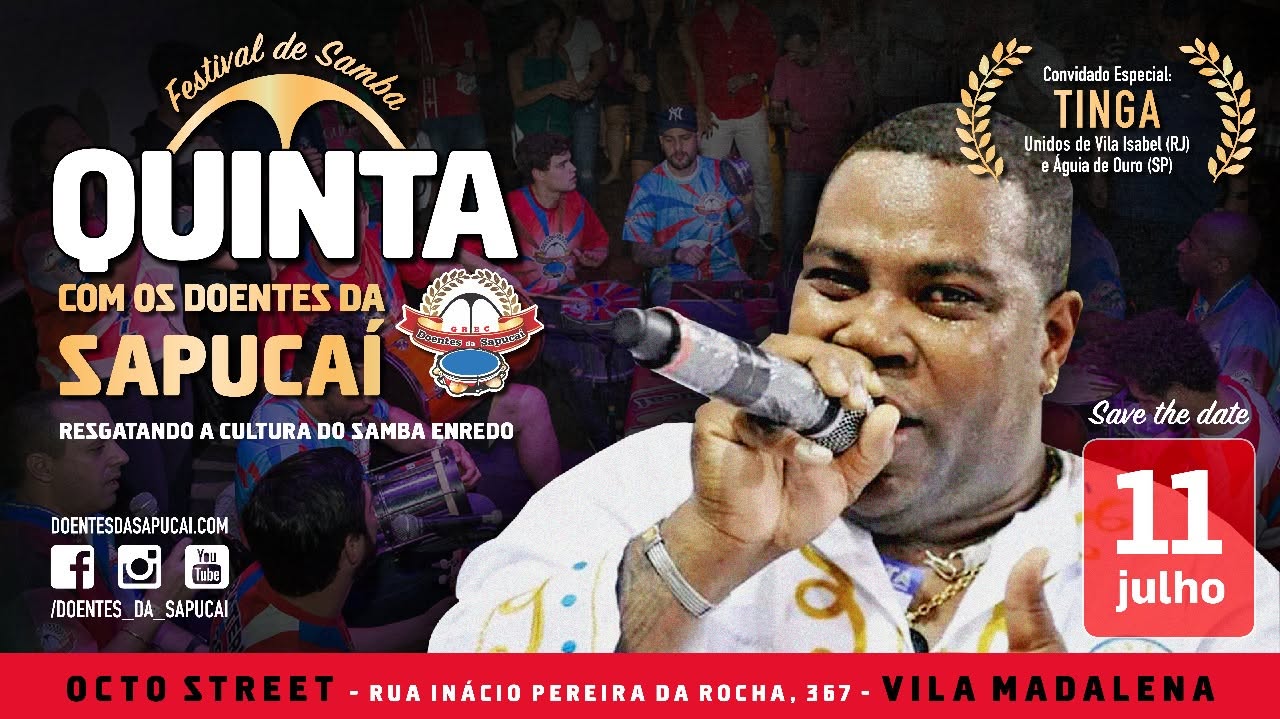 Festival de samba "Quinta com os Doentes da Sapucaí" - Tinga