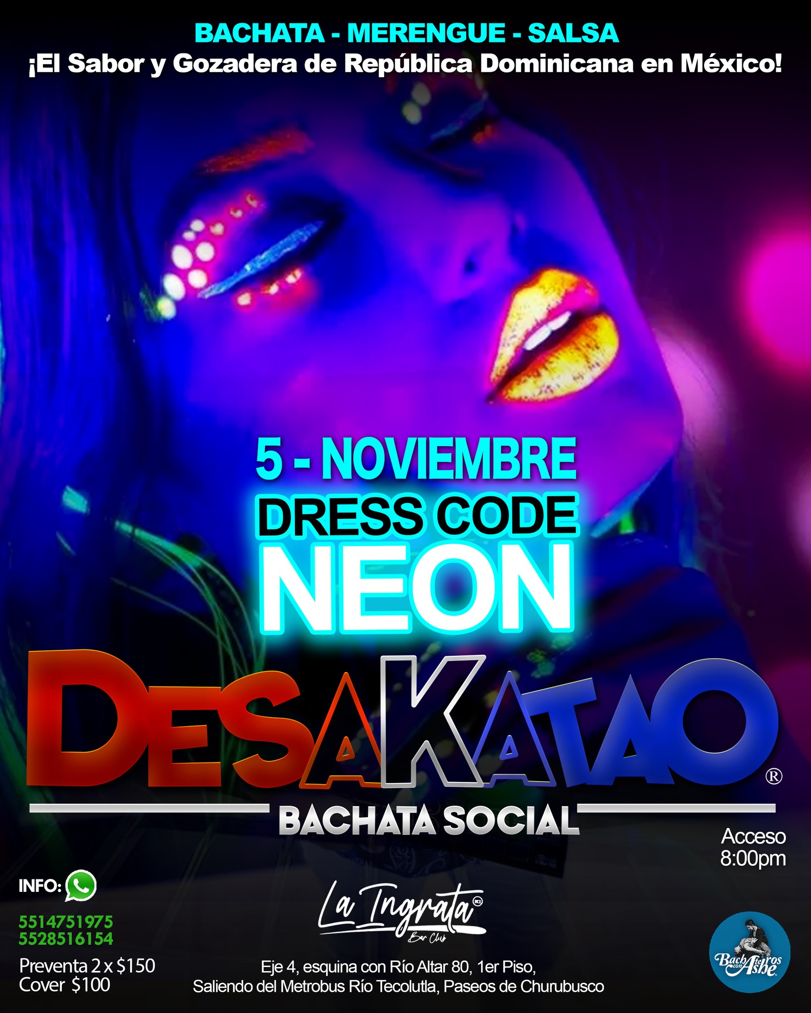 ¨Desakatao¨ Bachata Social - NEON - 5 de Noviembre