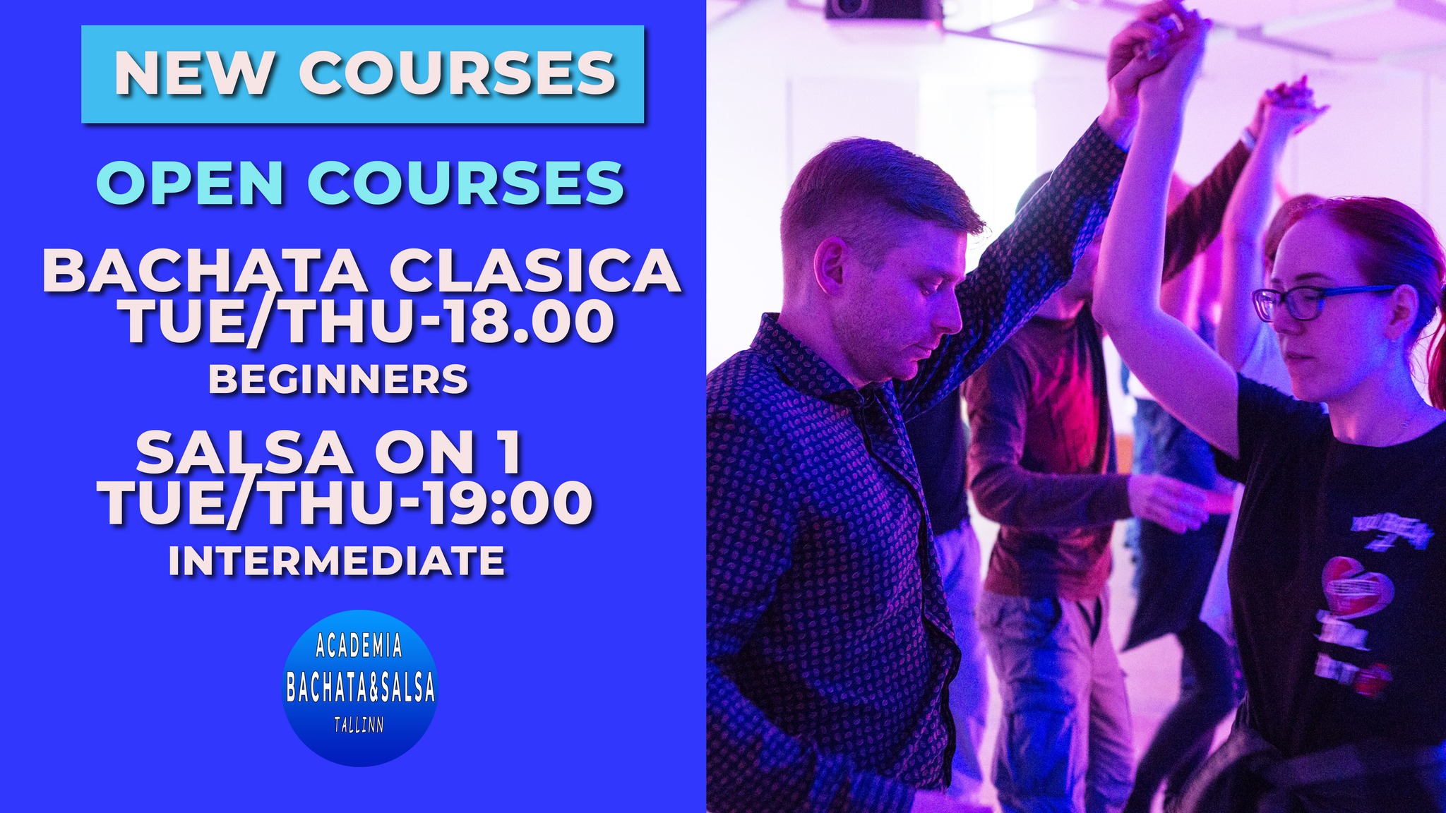 New Bachata and Salsa Courses