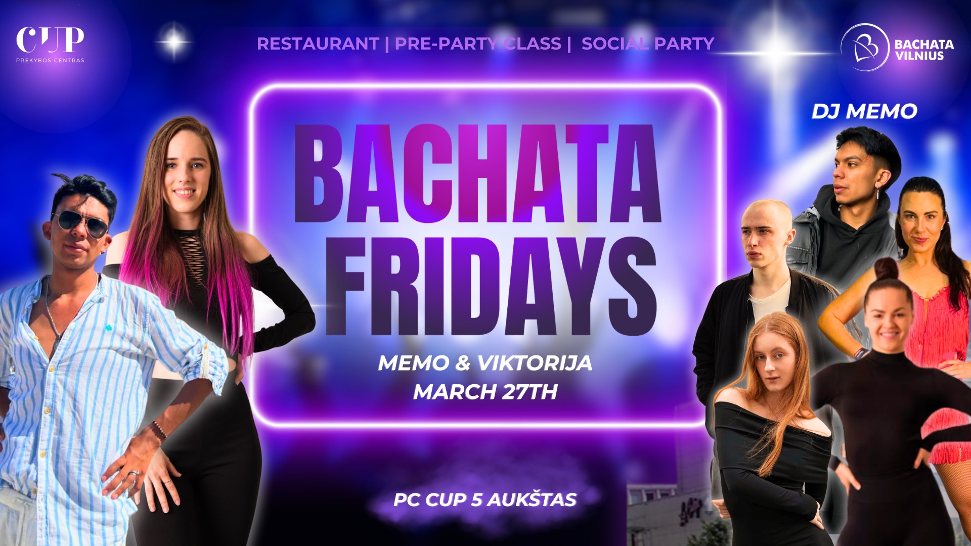 BACHATA FRIDAYS with Memo & Viktorija💜 PC CUP💜