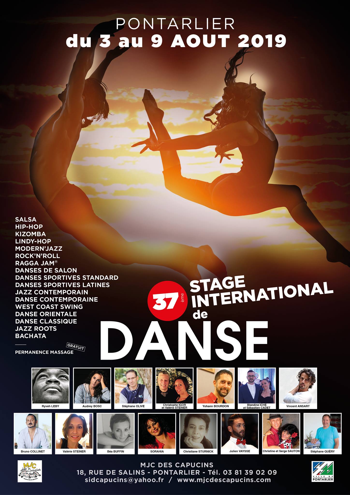 37ème Stage International de Danse de Pontarlier