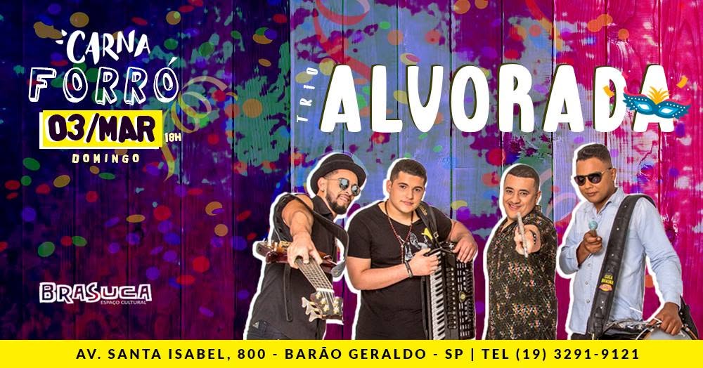 Tradicional Forró de Domingo com Trio Alvorada