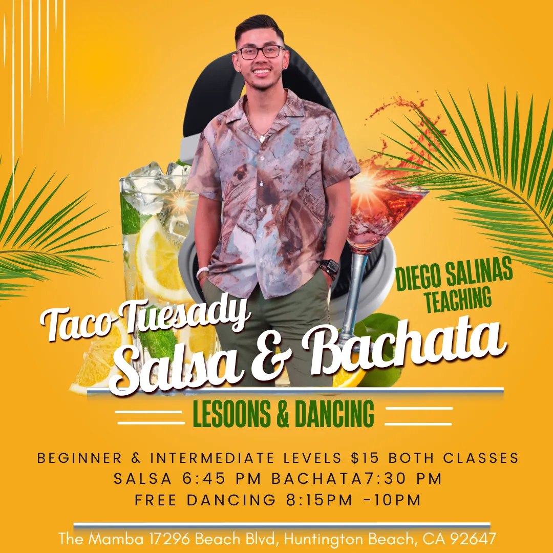 New Tuesday's Salsa & Bachata lessons & Dancing
