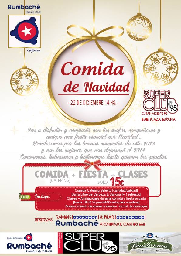 COMIDA NAVIDAD "RUMBACHE" RAMON & PILAR
