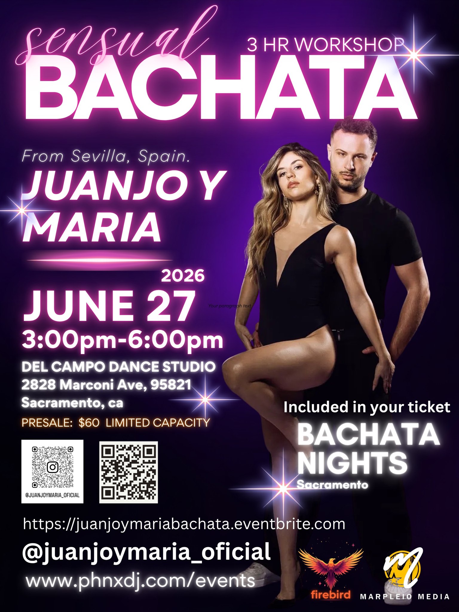 JUANJO y MARIA 3hr workshop Sensual Bachata from Spain