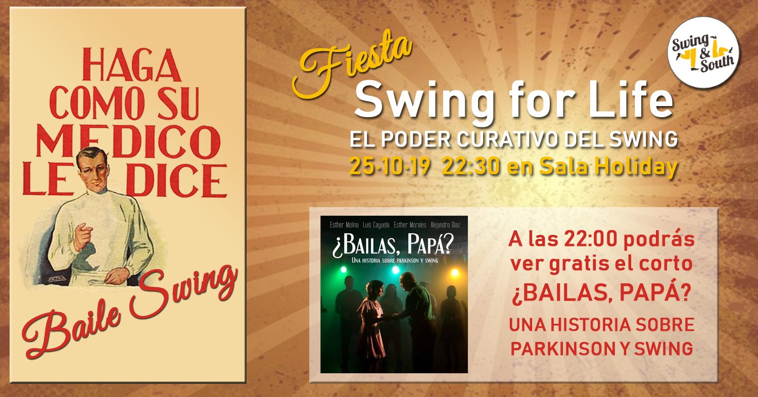 Fiesta Swing for Life. Proyección del corto ¿Bailas, papá?