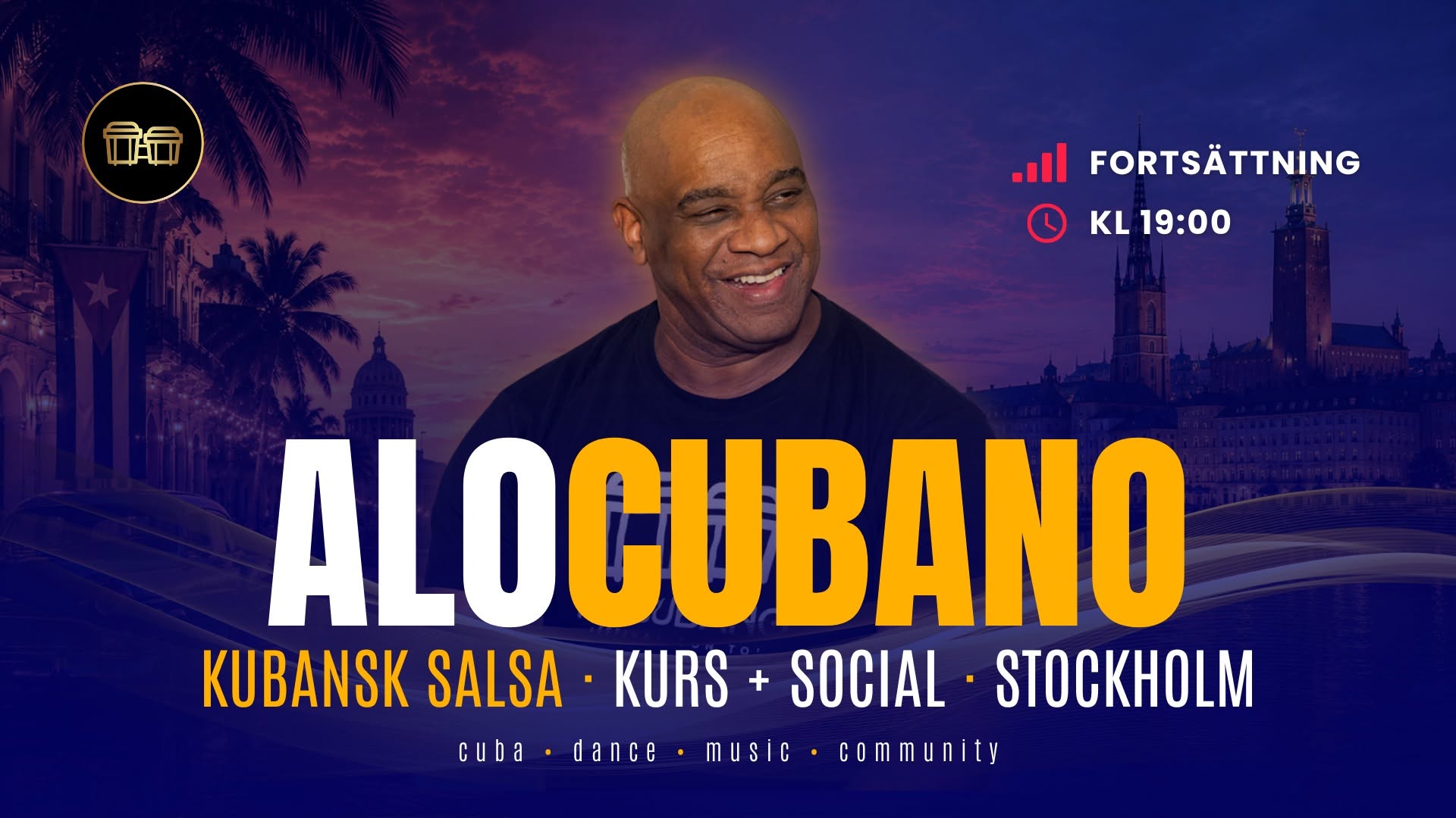 Cuban Salsa Fortsättningskurs - Viernes Cubano Stockholm