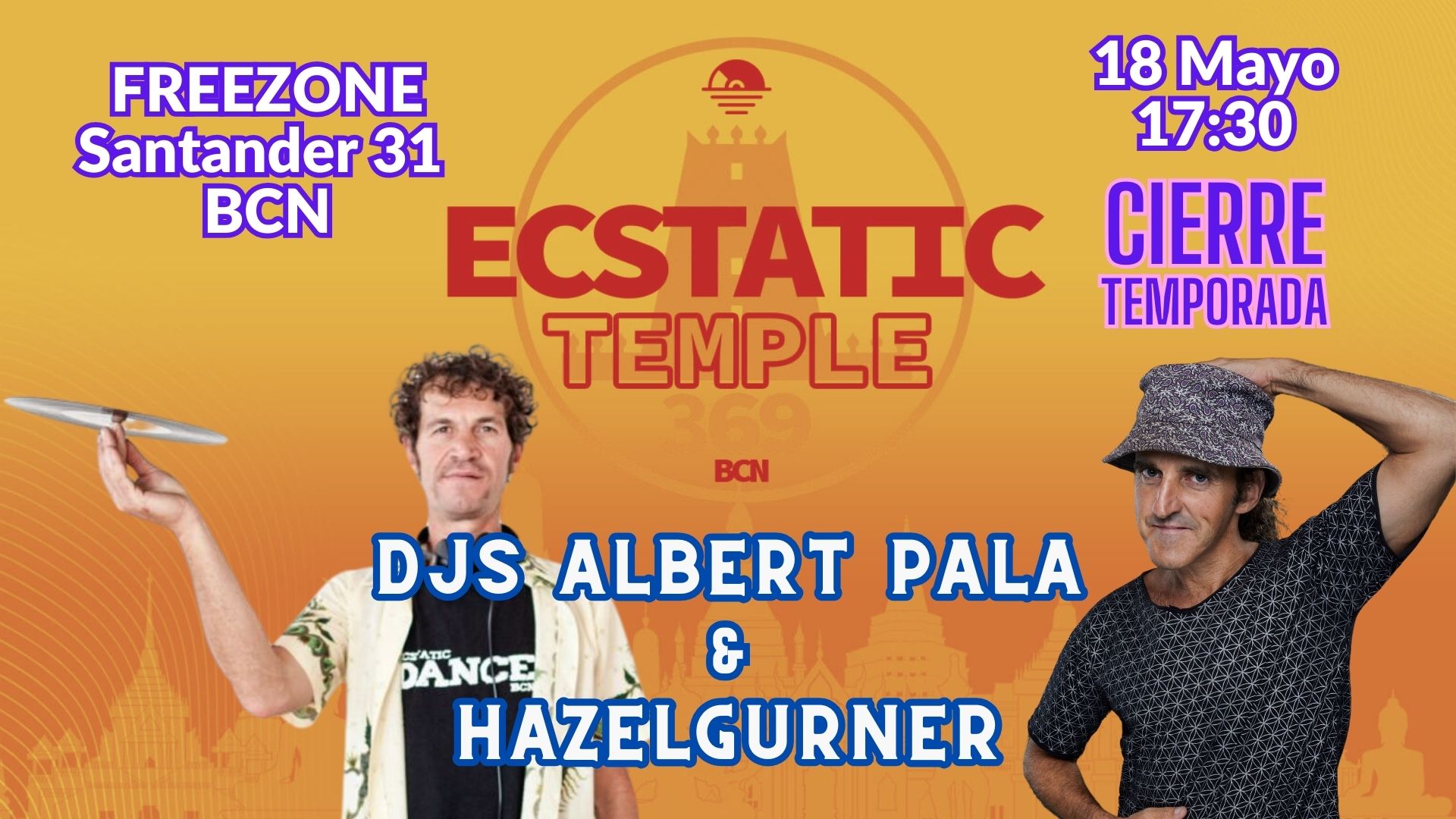 Ecstatic Dance con Albert Pala y Hazelgurner
