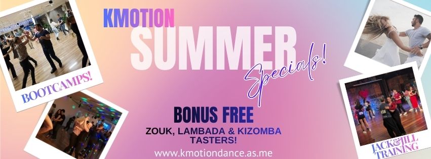 Kmotion Summer Specials - Bootcamps, J&J, Free Workshops & more!