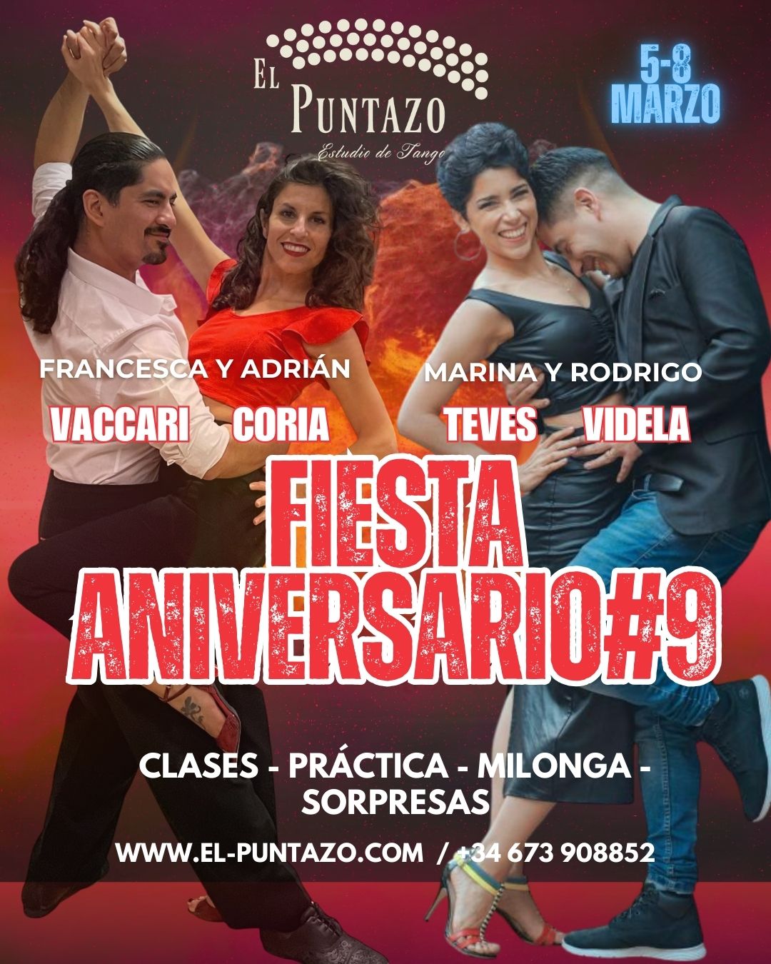 Fiesta Aniversario: 9 años de El Puntazo Estudio de Tango