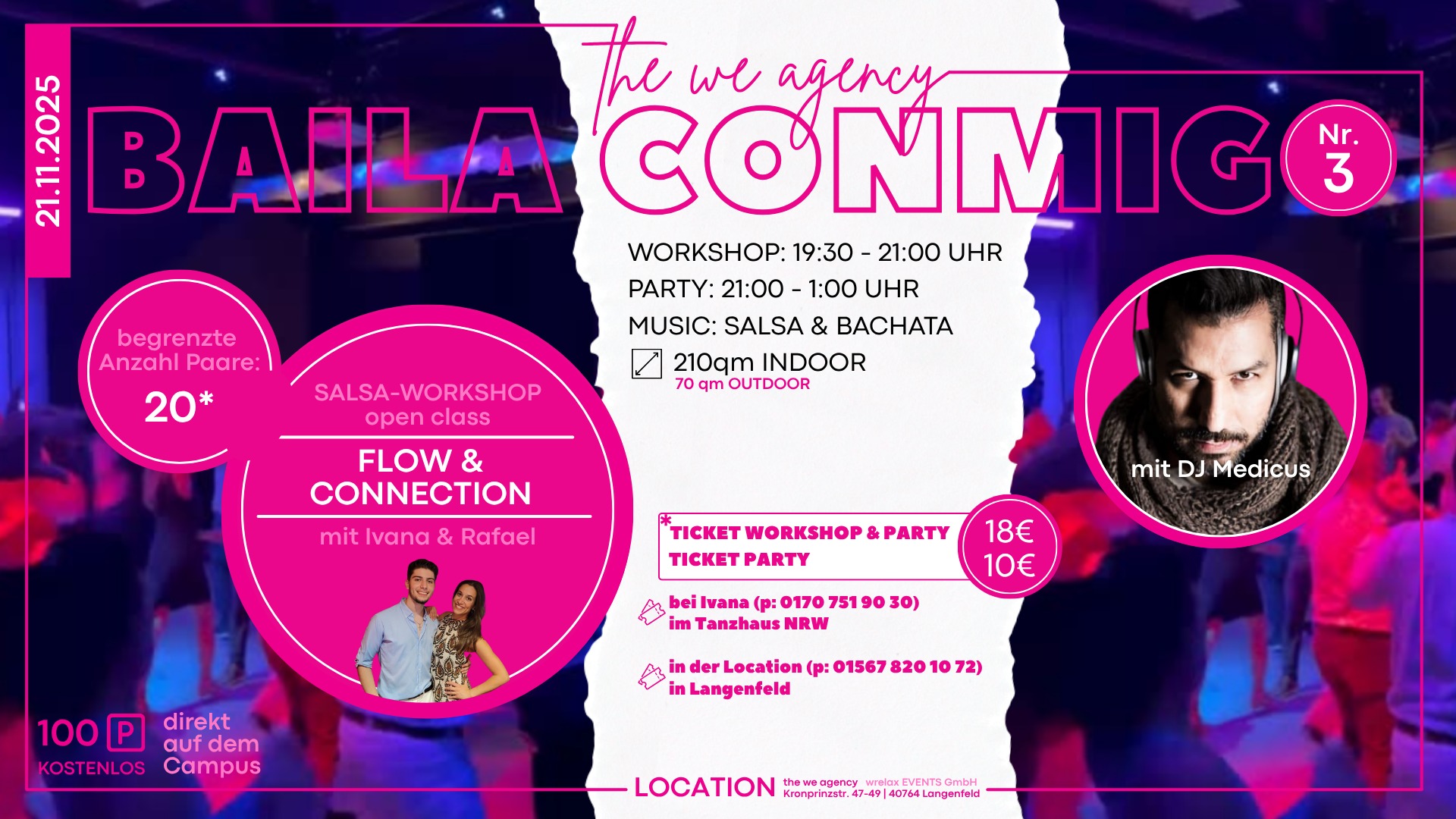 BAILA CONMIGO SALSA Exklusive PARTY