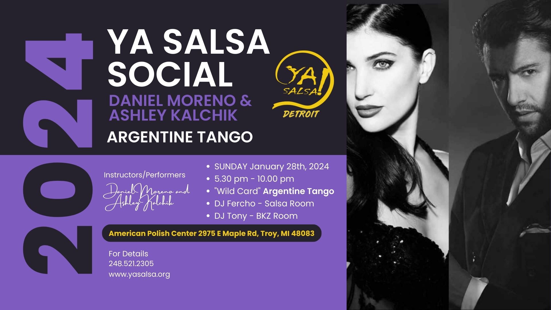 YA Salsa Social Feat. Daniel Moreno & Ashley Kalchik, Argentine Tango!