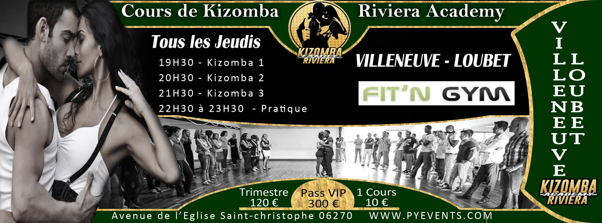 KIZOMBA VILLENEUVE-LOUBET FIT'N GYM RIVIERA ACADEMY
