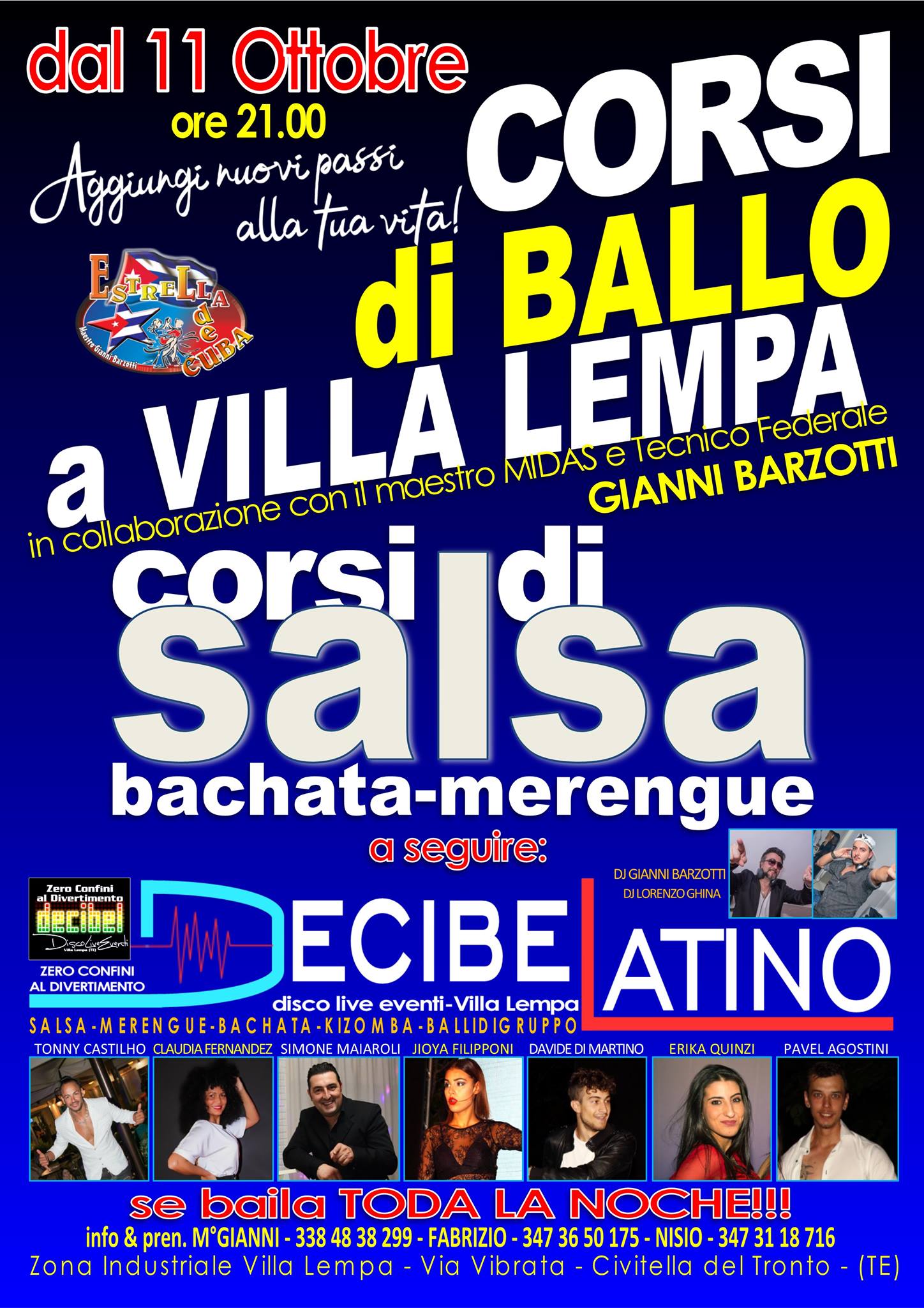 Corsi di Ballo a VILLA LEMPA - Decibel