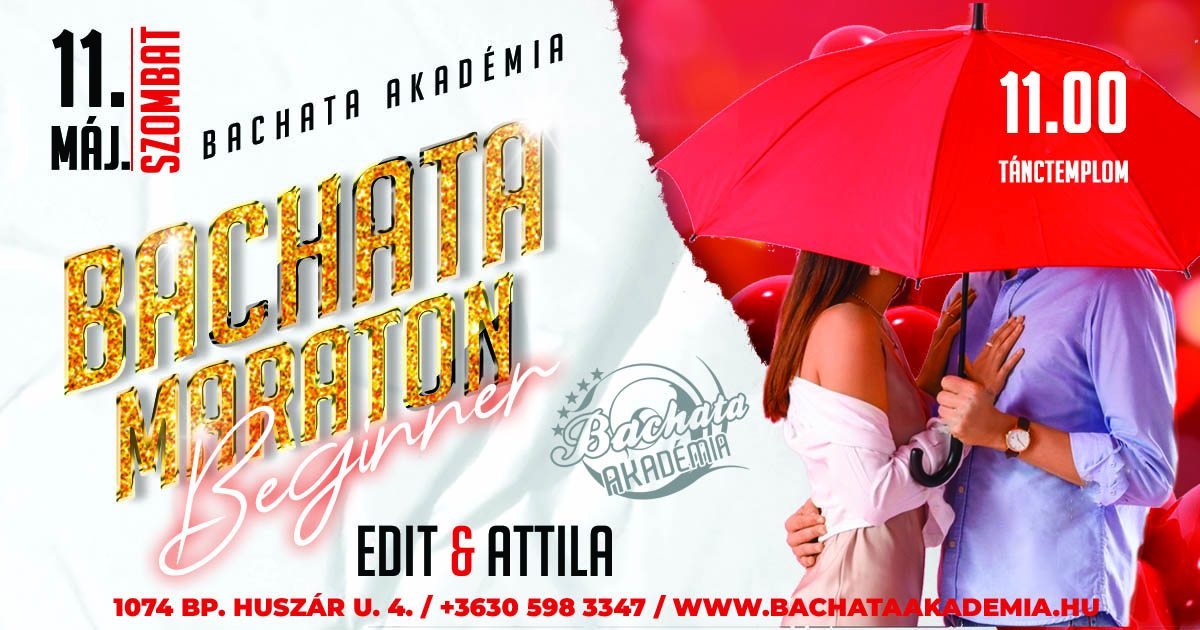 Bachata Maraton Kezdőknek - Intenzív Szombati Bachata Kurzus