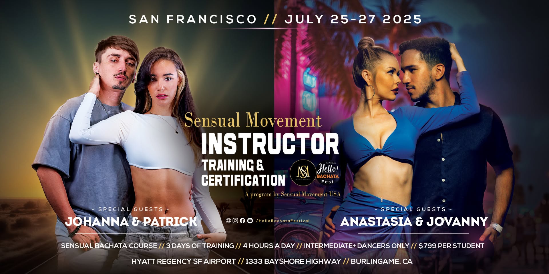 Sensual Movement Bachata Instructor Training & Certification