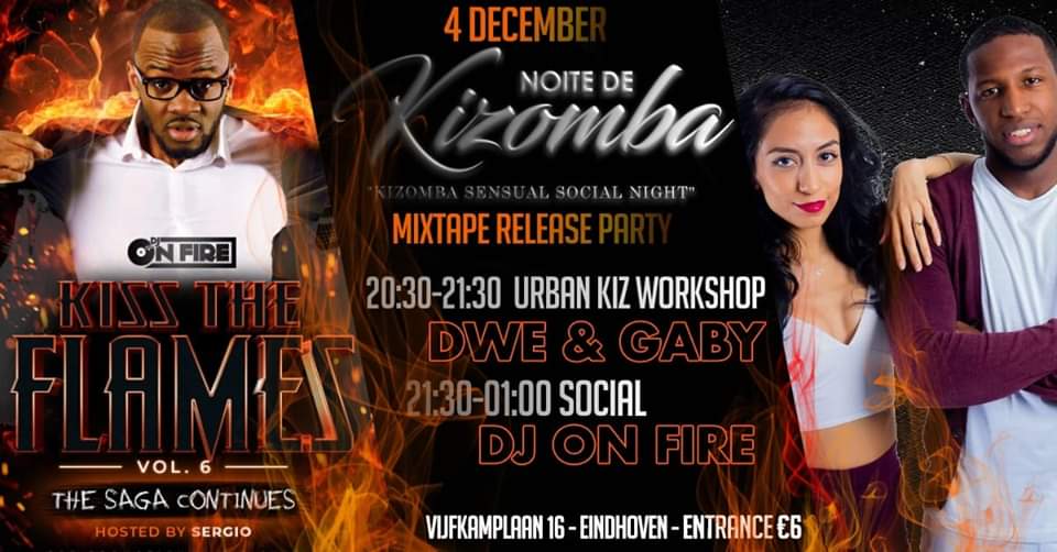 Noite de kizomba 4 Dec - Mixtape release DJ On Fire