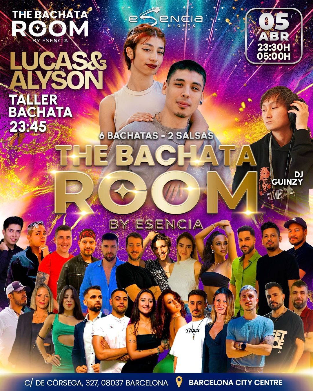 The Bachata Room - Fiesta de Bachata y Salsa - By Esencia Nights